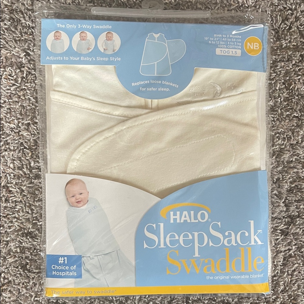 Halo SleepSack Swaddle in Soft White